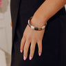 On Holiday Hinge Bangle Bracelet in Black Image - 1