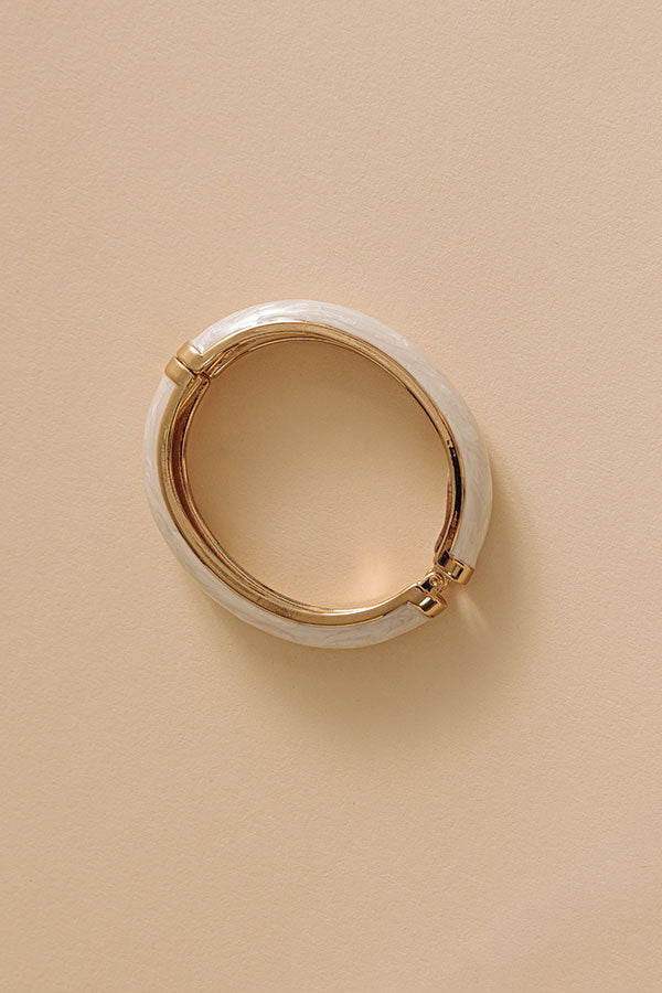 Sweet Moment Hinge Bangle Bracelet Image - 2