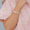 On Holiday Hinge Bangle Bracelet in Champagne Image - 1