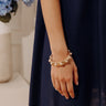 Glam Lifestyle Stretch Bracelet in Gold Image - 1