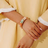 Vacay Bliss Hinge Bangle Bracelet in Dark Peach Image - 1