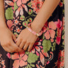 Vacay Chic Hinge Bangle Bracelet in Pink Image - 1