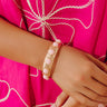 Glam Lifestyle Stretch Bracelet in Light Pink Image - 1