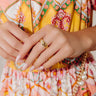 Living Glitzy Cubic Zirconia Ring Image - 1