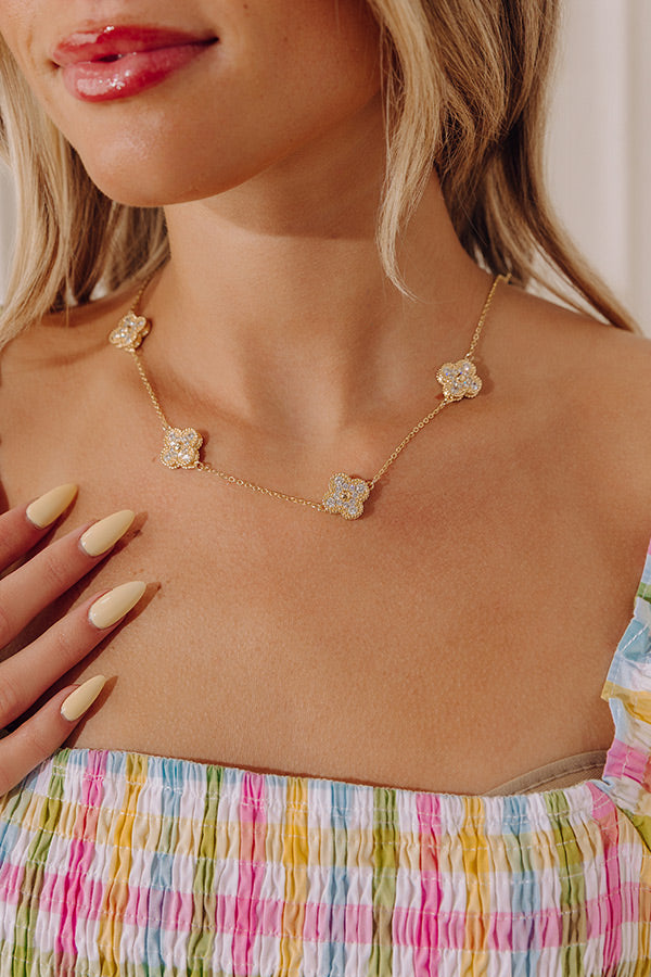 Sweet Sparkle Cubic Zirconia Necklace Image - 1