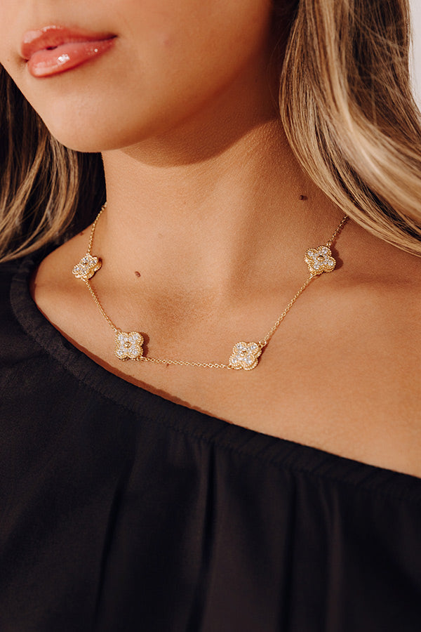 Sweet Sparkle Cubic Zirconia Necklace Image - 1