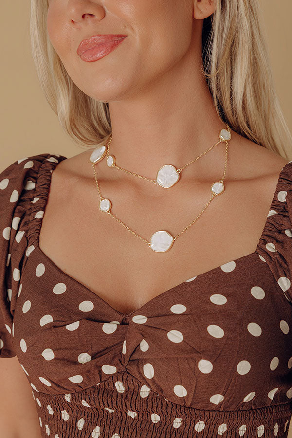Oceanside Views Mother Of Pearl Wrap Necklace Image - 1