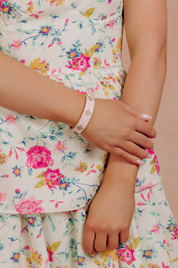 Charming Smile Cubic Zirconia Cuff Bracelet