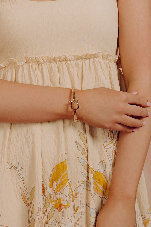 Lucky Days Hinge Bangle Bracelet