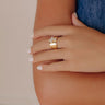 Loving Embrace Mother Of Pearl Ring Image - 1