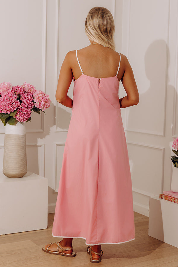 Sweet Escape Applique Midi Dress Image - 5