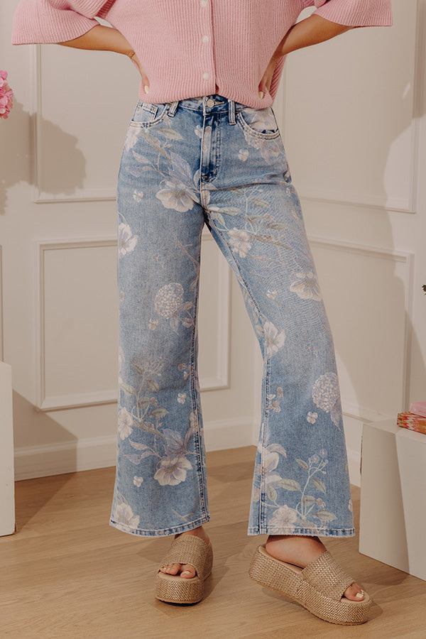 Pick Of The Patch High Waist Floral Vintage Flares