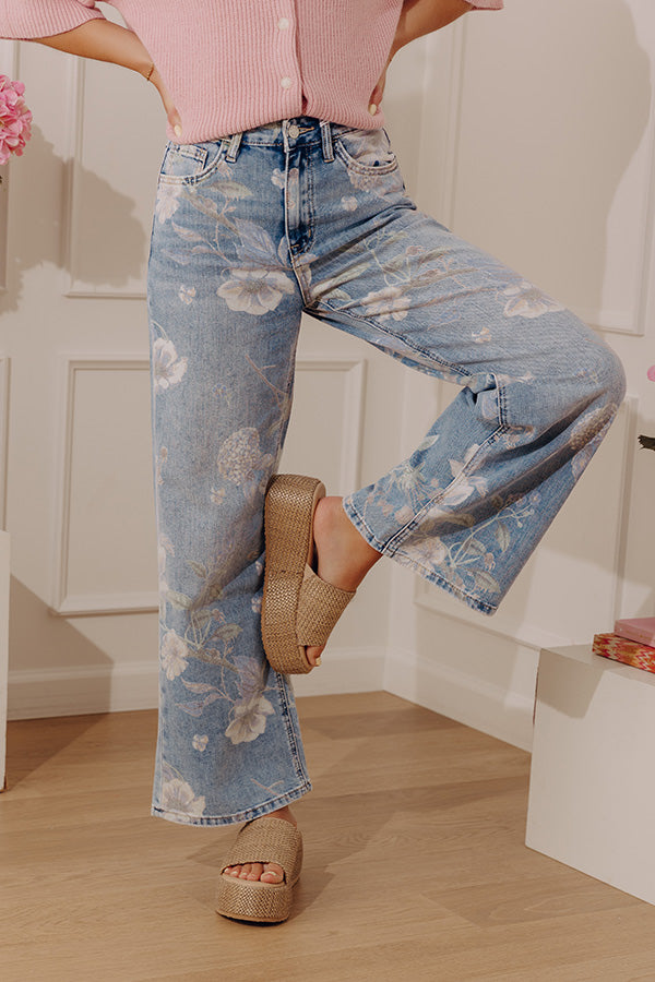 Pick Of The Patch High Waist Floral Vintage Flares Image - 2