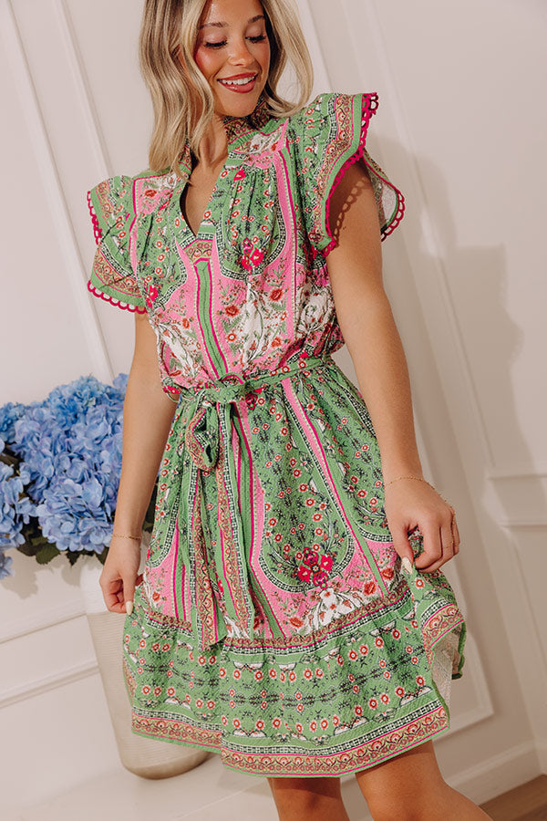 Positano Garden Floral Mini Dress Image - 1