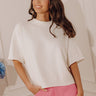 Soho Soft Knit Sweater Top in Ivory Image - 1