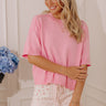 Soho Soft Knit Sweater Top in Pink Image - 1