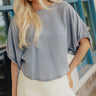 Weekend Flow Chambray Top Image - 1