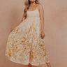 Vacay Bound Floral Midi Dress in French Vanilla Image - 1