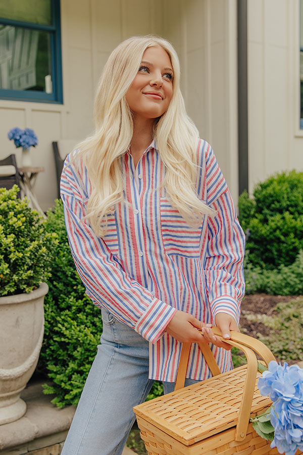 Liberty Weekend Oversized Button Up Top Image - 1