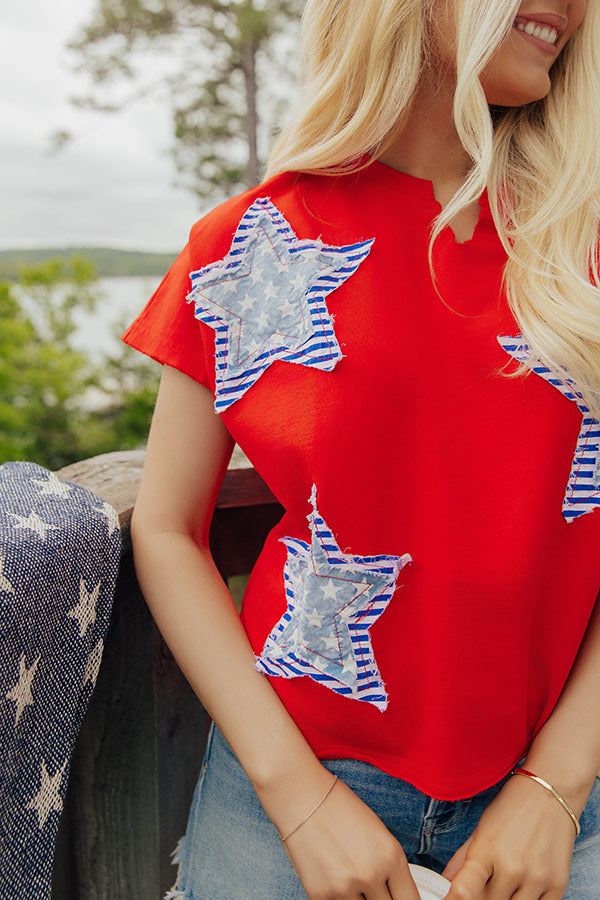 Seeing Stars Patchwork Top Image - 2