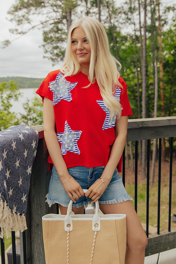 Seeing Stars Patchwork Top Image - 5