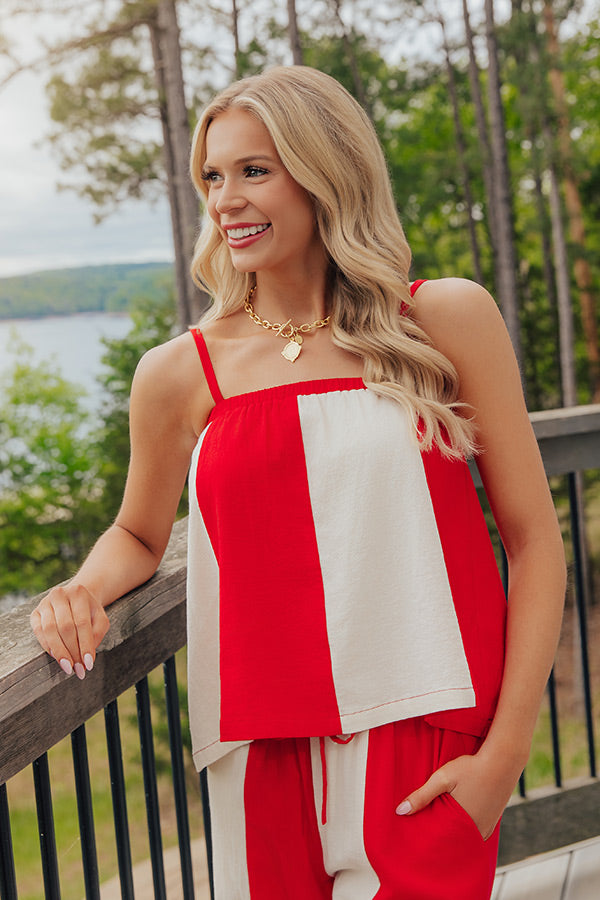 Cape Weekend Stripe Tank Image - 2