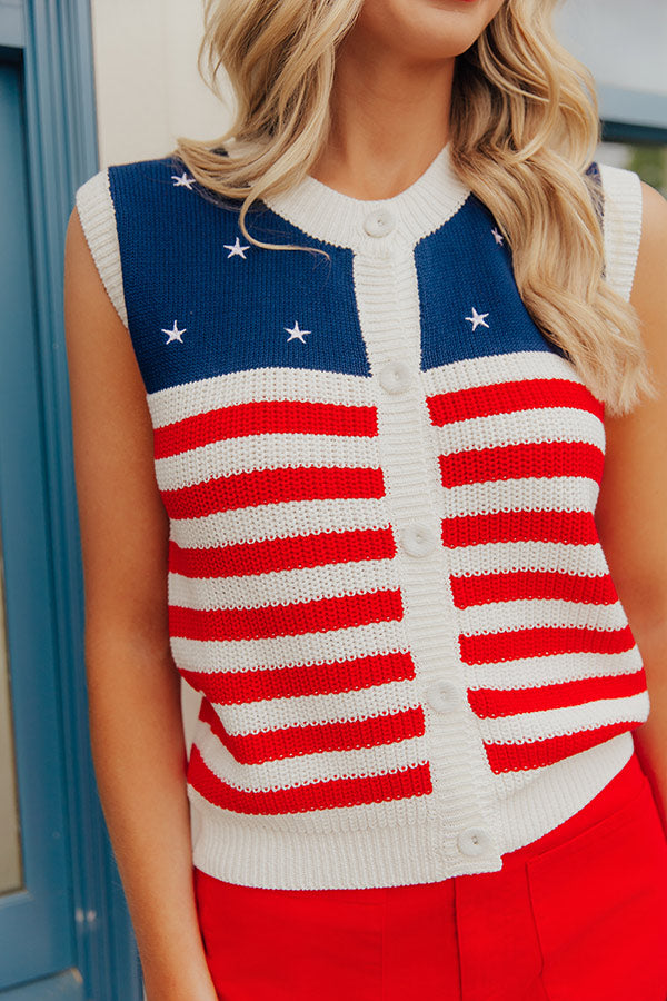 Liberty Muse Knit Vest Top Image - 5