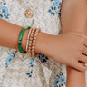 Lovely Layers Stretch Bracelet Set in Green Image - 1