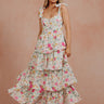 Fresh Pick Floral Tiered Midi Dress Image - 1