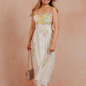 Sun Kissed Muse Embroidered Floral Midi Dress Image - 1