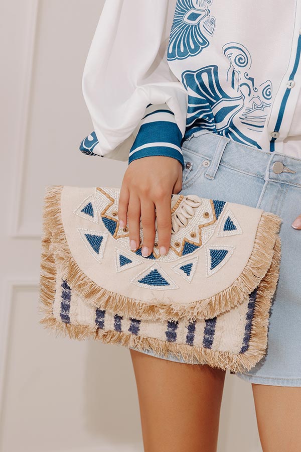 Oceanfront Party Beaded Clutch Image - 1