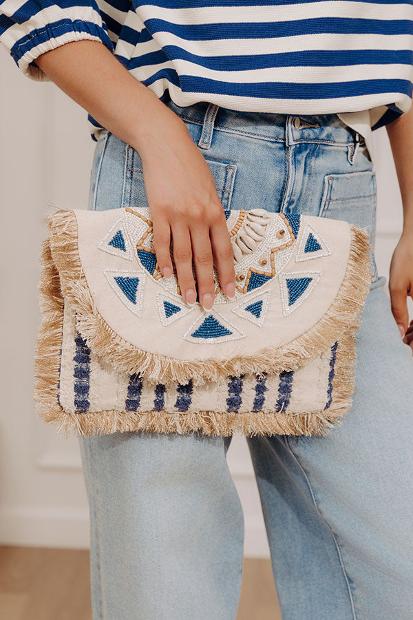 Oceanfront Party Beaded Clutch Image - 1