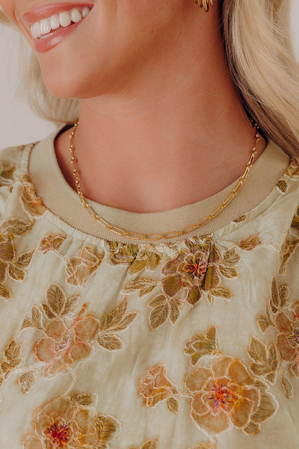 Casual Cues Paperclip Necklace Image - 1