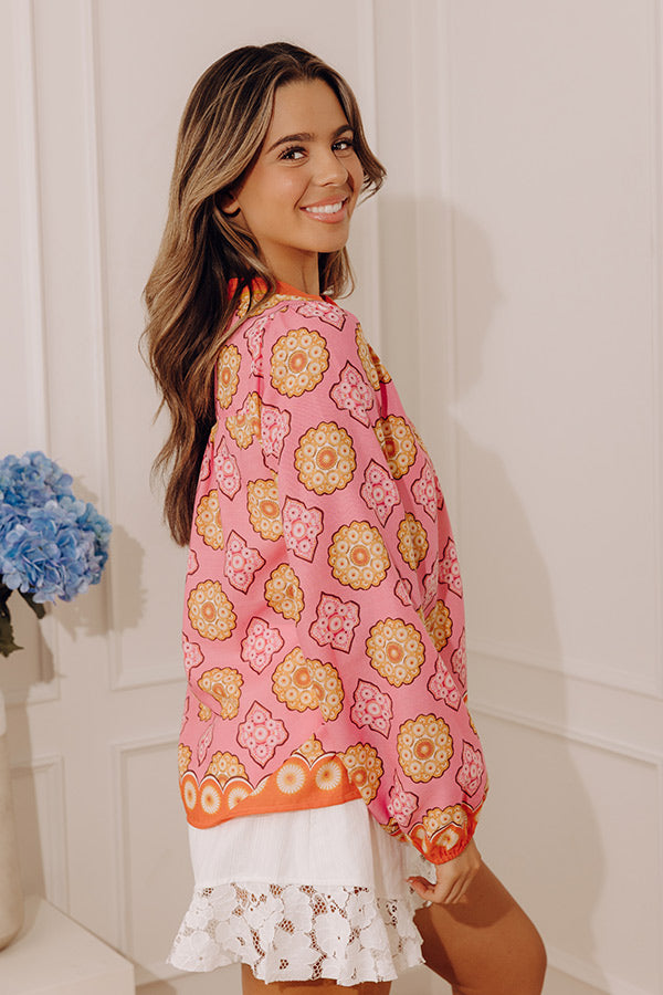 Mosaic Muse Shift Top Image - 3