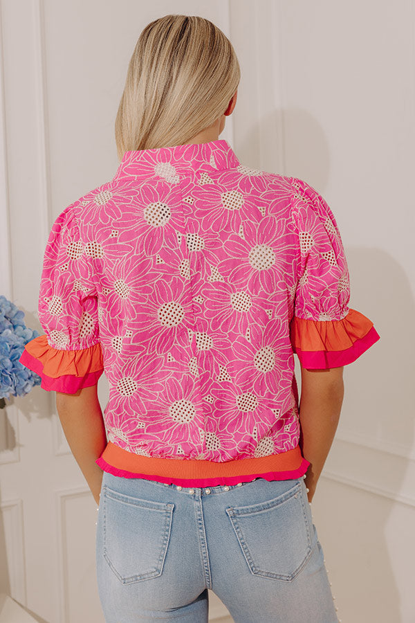 Bloom Burst Embroidered Top Image - 4