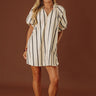 Yacht Club Charm Poplin Mini Dress in Black Image - 1