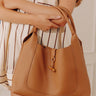 Milan Moment Faux Leather Tote in Camel Image - 1