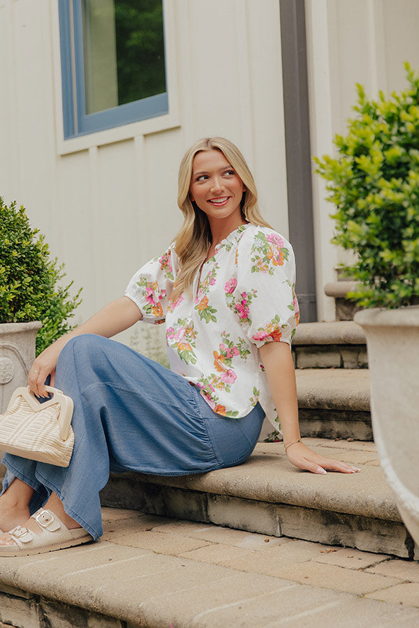 Sweet Court Floral Top Image - 2