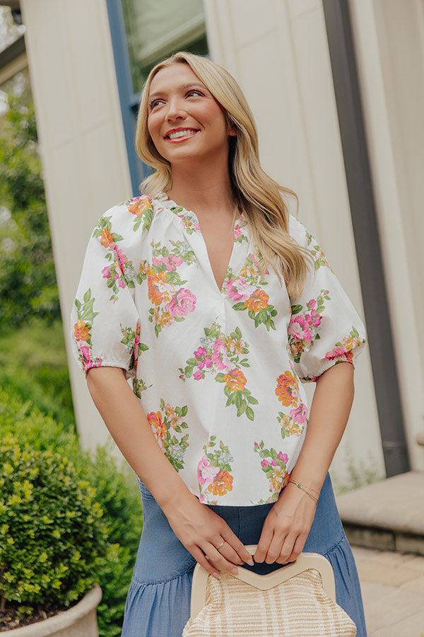Sweet Court Floral Top Image - 1
