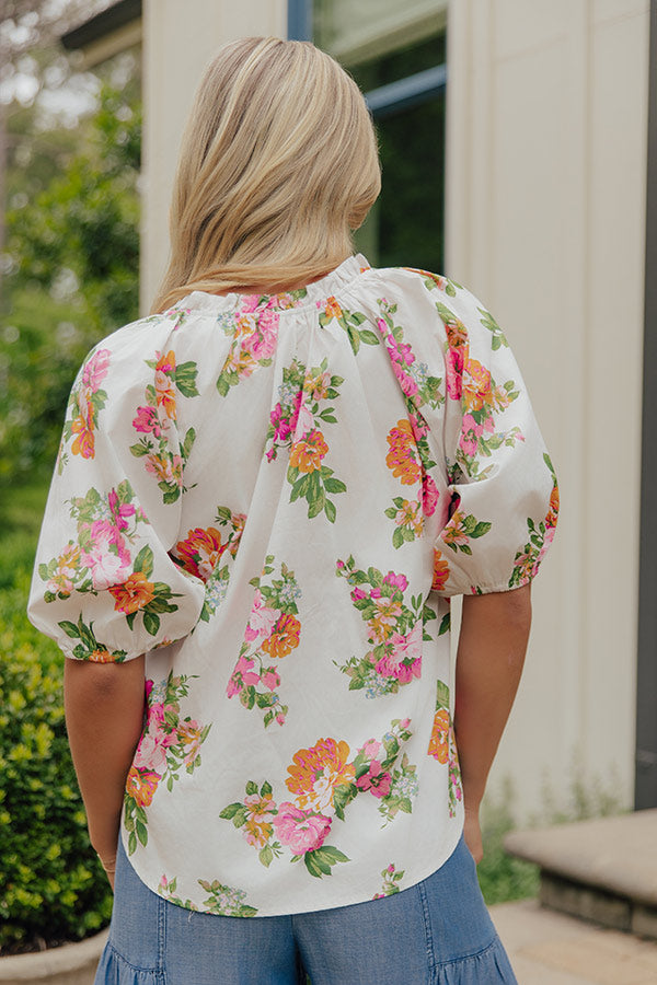 Sweet Court Floral Top Image - 4