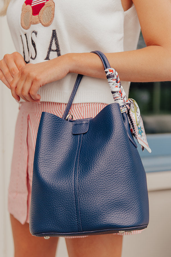 Yacht Club Chic Faux Leather Tote Image - 1