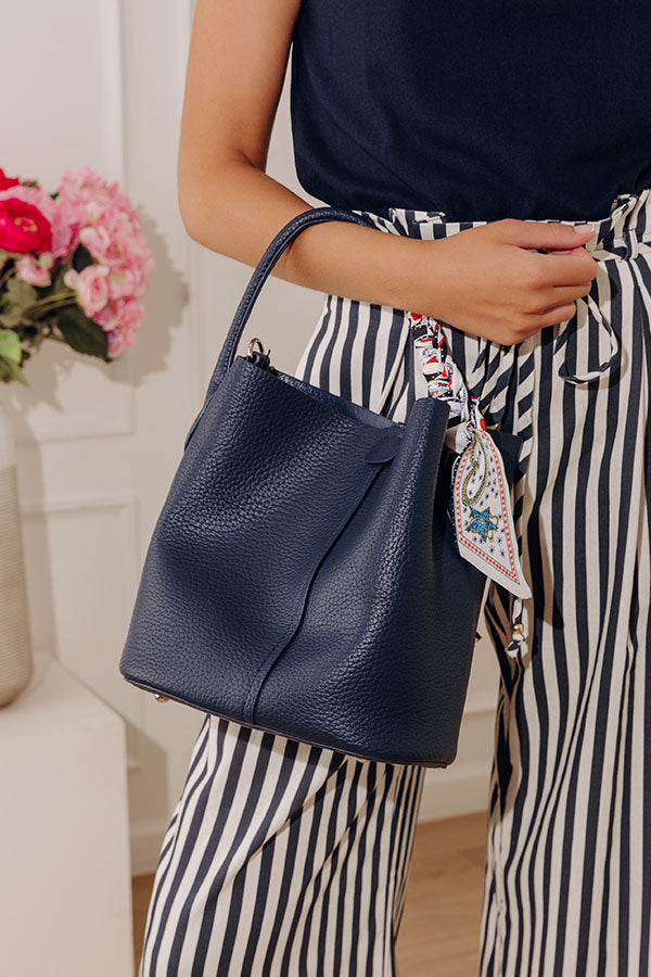 Yacht Club Chic Faux Leather Tote Image - 1