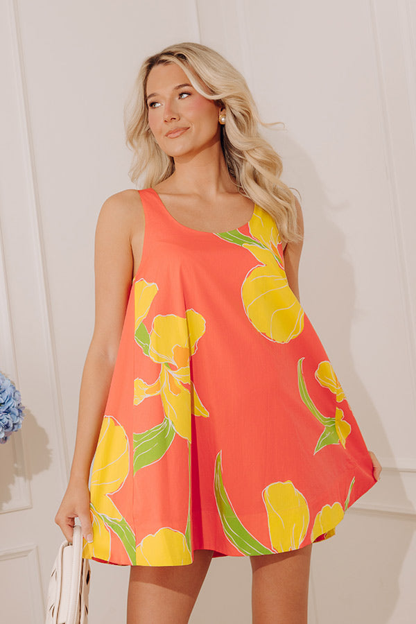 Island Bloom Floral Mini Dress Image - 2