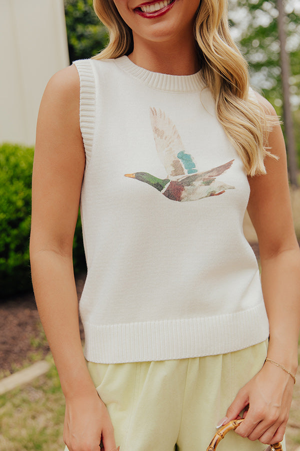 Mallard Mode Knit Vest Top Image - 2