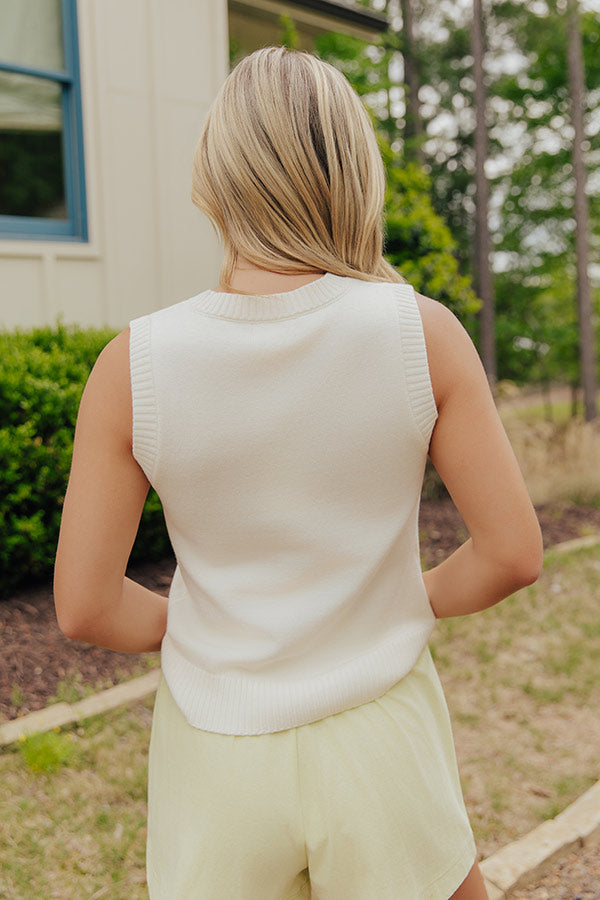 Mallard Mode Knit Vest Top Image - 5