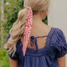 Feeling Dreamy Floral Hair Scarf in Red Image - 1