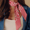Feeling Dreamy Floral Hair Scarf in Red Image - 1