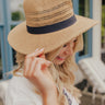 Villa Views Raffia Woven Fedora Image - 1