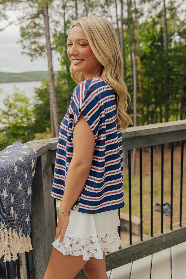 Lake Day Ready Stripe Tee Image - 4