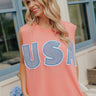 Beach Day USA Patchwork Tee Image - 1